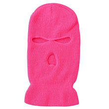 Load image into Gallery viewer, Army Tactical Mask 3 Hole Full Face Mask Ski Mask Winter Cap Balaclava Motorbike Motorcycle Helmet Full Helmet Neck Gaiter, Winter Balaclava Warm Knit Beanie for Outdoor Sports Outdoor Full Face Cover Thermal Ski Mask
