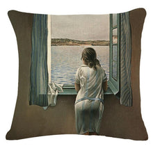 Load image into Gallery viewer, Art Renaissance Print Cushion Cover Throw Pillow Cover Home Decorative Cushion Case Beautiful Painting Art Pillow Case Home Decorative Sofa Car Chair Throw Pillow Case 45x45CM

