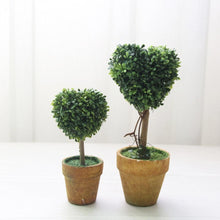 Load image into Gallery viewer, Artificial 1 Pc Heart Star Round Potted Decor  Bonsai  Ornament Home Garden Wedding Party Decor Home Decoration
