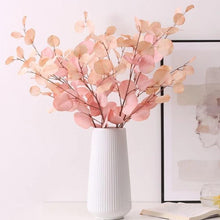 Load image into Gallery viewer, Artificial Eucalyptus Flower Plant Leaf Plastic Rod Long Branch Green Fake Plant Summer Autumn Home Bedroom Wall Decoration
