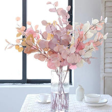 Load image into Gallery viewer, Artificial Eucalyptus Flower Plant Leaf Plastic Rod Long Branch Green Fake Plant Summer Autumn Home Bedroom Wall Decoration
