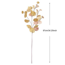 Load image into Gallery viewer, Artificial Eucalyptus Flower Plant Leaf Plastic Rod Long Branch Green Fake Plant Summer Autumn Home Bedroom Wall Decoration
