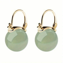 Load image into Gallery viewer, Artificial Jade Temperament Earrings
