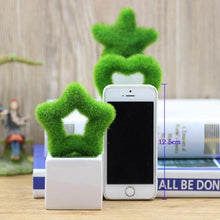 Load image into Gallery viewer, Artificial Lawn Simulation Grass Pile Simulation Flocking Love Star Bonsai Fake Flower Grass Ball For Home Decorations Ornaments Gifts
