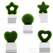 Load image into Gallery viewer, Artificial Lawn Simulation Grass Pile Simulation Flocking Love Star Bonsai Fake Flower Grass Ball For Home Decorations Ornaments Gifts
