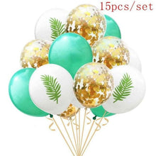 Load image into Gallery viewer, Artificial Tropical Palm Leaves For Hawaiian Luau Beach Birthday Jungle Party Wedding Home Table Decoration Accessories  Tropical Leaves with Stems Jungle Leaves Decorations for Hawaiian Luau Party Beach Baby Shower Wedding Birthday Decorations
