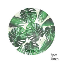 Load image into Gallery viewer, Artificial Tropical Palm Leaves For Hawaiian Luau Beach Birthday Jungle Party Wedding Home Table Decoration Accessories  Tropical Leaves with Stems Jungle Leaves Decorations for Hawaiian Luau Party Beach Baby Shower Wedding Birthday Decorations
