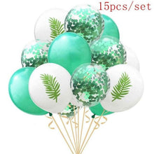 Load image into Gallery viewer, Artificial Tropical Palm Leaves For Hawaiian Luau Beach Birthday Jungle Party Wedding Home Table Decoration Accessories  Tropical Leaves with Stems Jungle Leaves Decorations for Hawaiian Luau Party Beach Baby Shower Wedding Birthday Decorations
