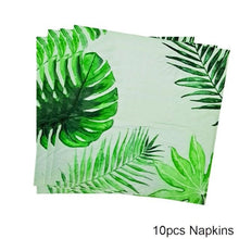 Load image into Gallery viewer, Artificial Tropical Palm Leaves For Hawaiian Luau Beach Birthday Jungle Party Wedding Home Table Decoration Accessories  Tropical Leaves with Stems Jungle Leaves Decorations for Hawaiian Luau Party Beach Baby Shower Wedding Birthday Decorations
