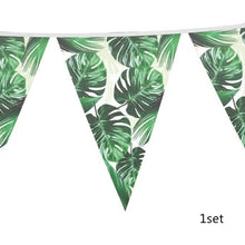 Load image into Gallery viewer, Artificial Tropical Palm Leaves For Hawaiian Luau Beach Birthday Jungle Party Wedding Home Table Decoration Accessories  Tropical Leaves with Stems Jungle Leaves Decorations for Hawaiian Luau Party Beach Baby Shower Wedding Birthday Decorations
