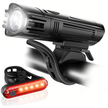 将图片加载到图库查看器，Ascher Ultra Bright USB Rechargeable Bike Light Set
