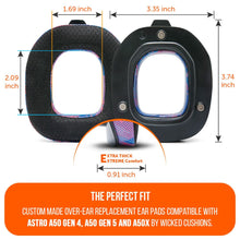 Load image into Gallery viewer, Astro A50 Gen 4, Gen 5 and A50X Earpads - WC FreeZe Cooling Gel
