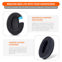 将图片加载到图库查看器，ATH M50X Earpads - Velour Hybrid
