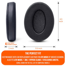 将图片加载到图库查看器，ATH M50X Earpads - Velour Hybrid
