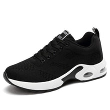 将图片加载到图库查看器，Athletic Sport Platform Sneakers Breathable Women Casual Fashion Height Increasing Shoes Air Cushion Soft Bottom Ultra Lightweight Running Workout Shoes Sports Design
