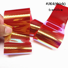 将图片加载到图库查看器，Aurora Nails Glass Foil Film Sticker Cellophane Paper Korean Nail Trend Design Ice Cube Manicure Accessories Heart Nail Art Stickers Glitter Decals Decoration Stickers Glitter Decals Love Nail Sequins Laser Heart Nail Supplies Sparkle Nail
