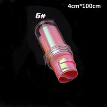 将图片加载到图库查看器，Aurora Nails Glass Foil Film Sticker Cellophane Paper Korean Nail Trend Design Ice Cube Manicure Accessories Heart Nail Art Stickers Glitter Decals Decoration Stickers Glitter Decals Love Nail Sequins Laser Heart Nail Supplies Sparkle Nail
