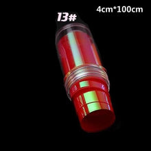 将图片加载到图库查看器，Aurora Nails Glass Foil Film Sticker Cellophane Paper Korean Nail Trend Design Ice Cube Manicure Accessories Heart Nail Art Stickers Glitter Decals Decoration Stickers Glitter Decals Love Nail Sequins Laser Heart Nail Supplies Sparkle Nail
