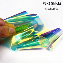 将图片加载到图库查看器，Aurora Nails Glass Foil Film Sticker Cellophane Paper Korean Nail Trend Design Ice Cube Manicure Accessories Heart Nail Art Stickers Glitter Decals Decoration Stickers Glitter Decals Love Nail Sequins Laser Heart Nail Supplies Sparkle Nail
