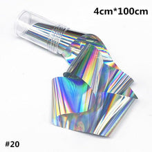 将图片加载到图库查看器，Aurora Nails Glass Foil Film Sticker Cellophane Paper Korean Nail Trend Design Ice Cube Manicure Accessories Heart Nail Art Stickers Glitter Decals Decoration Stickers Glitter Decals Love Nail Sequins Laser Heart Nail Supplies Sparkle Nail
