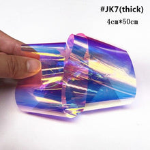 将图片加载到图库查看器，Aurora Nails Glass Foil Film Sticker Cellophane Paper Korean Nail Trend Design Ice Cube Manicure Accessories Heart Nail Art Stickers Glitter Decals Decoration Stickers Glitter Decals Love Nail Sequins Laser Heart Nail Supplies Sparkle Nail
