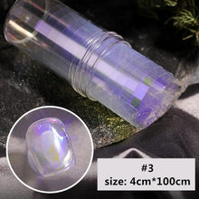 将图片加载到图库查看器，Aurora Nails Glass Foil Film Sticker Cellophane Paper Korean Nail Trend Design Ice Cube Manicure Accessories Heart Nail Art Stickers Glitter Decals Decoration Stickers Glitter Decals Love Nail Sequins Laser Heart Nail Supplies Sparkle Nail
