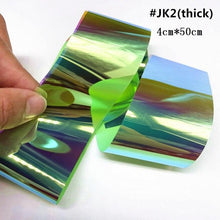 将图片加载到图库查看器，Aurora Nails Glass Foil Film Sticker Cellophane Paper Korean Nail Trend Design Ice Cube Manicure Accessories Heart Nail Art Stickers Glitter Decals Decoration Stickers Glitter Decals Love Nail Sequins Laser Heart Nail Supplies Sparkle Nail
