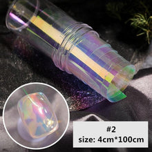 将图片加载到图库查看器，Aurora Nails Glass Foil Film Sticker Cellophane Paper Korean Nail Trend Design Ice Cube Manicure Accessories Heart Nail Art Stickers Glitter Decals Decoration Stickers Glitter Decals Love Nail Sequins Laser Heart Nail Supplies Sparkle Nail
