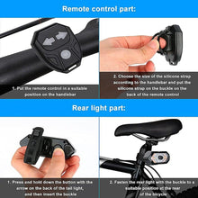 Load image into Gallery viewer, Auto-Sensing Bicycle Light Waterproof Bike Taillight LED USB Rechargable Safety Back Light Riding Warning Saddle Bike Rear Light Waterproof Bike Headlight Taillight LED Light Modes Bike Lights For Night Riding
