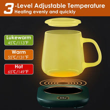 将图片加载到图库查看器，Auto Shut Off USB Coffee Mug Heating Plate with 3 Temperature Setting

