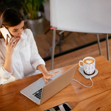 将图片加载到图库查看器，Auto Shut Off USB Coffee Mug Heating Plate with 3 Temperature Setting

