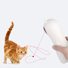 将图片加载到图库查看器，Automatic Cat Toys Teaser Interactive Smart Teasing Pet LED Laser Funny Handheld Mode Electronic Pet USB Charge Toys for Indoor Pet Auto On Off Silent Chase Laser Light Random Speed Pattern Active Cat Toys Hunting Exercise
