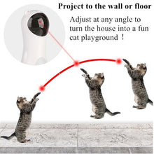 将图片加载到图库查看器，Automatic Cat Toys Teaser Interactive Smart Teasing Pet LED Laser Funny Handheld Mode Electronic Pet USB Charge Toys for Indoor Pet Auto On Off Silent Chase Laser Light Random Speed Pattern Active Cat Toys Hunting Exercise
