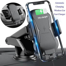 Load image into Gallery viewer, Automatic Clamping Wireless Car Charger Mount
