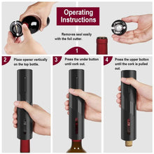 将图片加载到图库查看器，Automatic Electric Wine Bottle Corkscrew Opener
