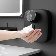 Load image into Gallery viewer, Automatic Liquid Soap Dispenser Intelligent Induction Hand Washer LED Temperature Display Wall-mounted Foam Soap Dispenser Automatic Induction Soap Dispenser Wall-Mounted Mobile Phone Washing Infrared Thermometer Household
