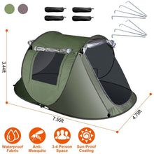 将图片加载到图库查看器，Automatic Pop Up Camping Tent
