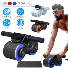 Load image into Gallery viewer, Automatic Rebound Anti-Slip AB Roller Wheel with Knee Pad Holder
