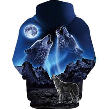 Load image into Gallery viewer, Autumn and Winter 3D Printed Wolf Sweatshirt Hoodie
