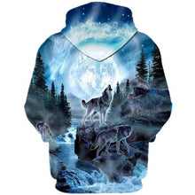 Load image into Gallery viewer, Autumn and Winter 3D Printed Wolf Sweatshirt Hoodie
