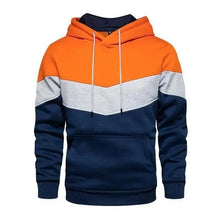 Load image into Gallery viewer, Autumn Casual Hoodie Male Thick Hoodies Hip Hop Streetwear Hooded Pullover Men Clothing  Hoodies for Men Pullover Hip Hop Colors Block Pocket Mens Shirts Sport Tops Sweatshirts

