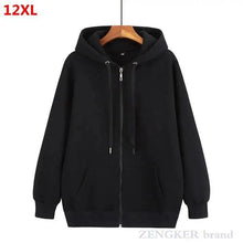 将图片加载到图库查看器，Autumn Mens Cardigan Plus Size Hoodie For Man Jacket Cardigan Oversized Men Hoodies Sweatshirt  Long Sleeve Crew Neck Hooded Jacket Hip Hop Streetwear Pullover Top Zip Hoodie For Men
