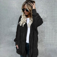 Load image into Gallery viewer, Autumn Winter Jacket Female Coat Causal Soft Hooded Pocket Fleece
