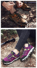 Load image into Gallery viewer, Autumn Winter Sports Shoes Outdoor Training Hiking Men's Shoes Camping Women's Non-Slip Wear-Resistant Hiking Shoes Men Low Top Outdoor Walking Leather Trail Shoes
