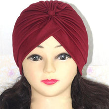 将图片加载到图库查看器，Autumn Winter Warm Headwear Soft Shine Silver Gold Lightweight Knot Twist Turban Headbands Cap Casual Streetwear Hats For Women
