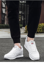 Load image into Gallery viewer, Autumn Womens Mens Sneakers Black Fashion Vulcanized Shoes Lace-up Casual Flats Light Couple Fashion Sneakers Breathable Casual Comfortable Lightweight Sneakers
