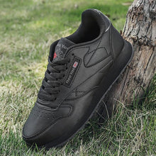Load image into Gallery viewer, Autumn Womens Mens Sneakers Black Fashion Vulcanized Shoes Lace-up Casual Flats Light Couple Fashion Sneakers Breathable Casual Comfortable Lightweight Sneakers

