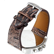 Load image into Gallery viewer, Avaner Mens Big Face Dual Time Zone Leather Strap Sport Watch
