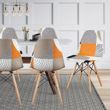 Load image into Gallery viewer, Avangarde Style  Printed Seat Cover For Shell Chair Armless Shell Chair Cover Banquet Home Slipcover Elastic Removable Stretch High Back For Sofa Armchairs
