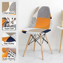Load image into Gallery viewer, Avangarde Style  Printed Seat Cover For Shell Chair Armless Shell Chair Cover Banquet Home Slipcover Elastic Removable Stretch High Back For Sofa Armchairs
